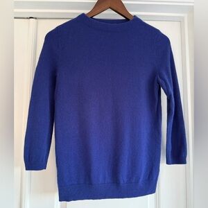 Talbots Cashmere Blue Sweater